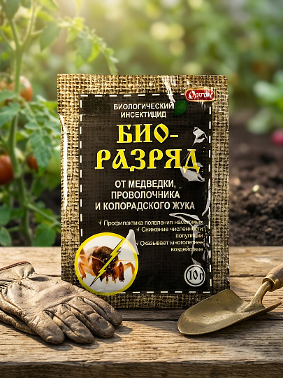 Инсектицид Биоразряд, от медведки, проволочника, колорадского жука, 10 г, Ортон