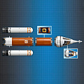 Конструктор Lego, City, Ракета для запуска в далекий космос, 7-9 лет, 837 деталей, + пульт управления запуском, 60228 - фото 7