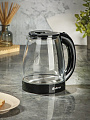 Чайник электрический Lofter, CX-K313-18LED, 1.8 л, 1500 Вт, скрытый нагревательный элемент, стекло, пластик