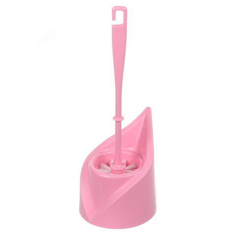 Ерш для туалета Мультипласт, МТ271 Капля, напольный, пластик, розовый