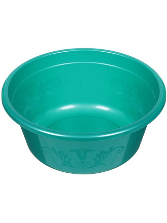 Таз пластик, 12 л, круглый, в ассортименте, Милих, 08012