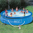 Бассейн надувной Intex, 457х107 см, Easy Set, 26166NP, фильтр-насос, лестница, подстилка, тент, 12430 л - фото 7