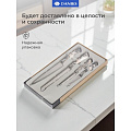 Набор ножей 4 предмета, 20 см, 20 см, 12.5 см, 9 см, нержавеющая сталь, рукоятка нержавеющая сталь, Daniks, Лацио, JA20200344 - фото 5