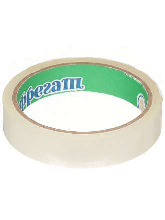 Скотч 19 мм, прозрачный, основа полипропиленовая, 40 м, Фрегат, С1940