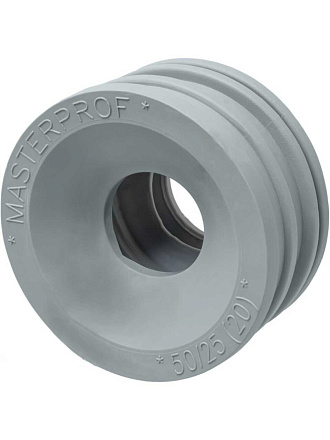 Манжета 50х25 мм, ТЭП, серая, MasterProf, индивидуальная упаковка, ИС.131769