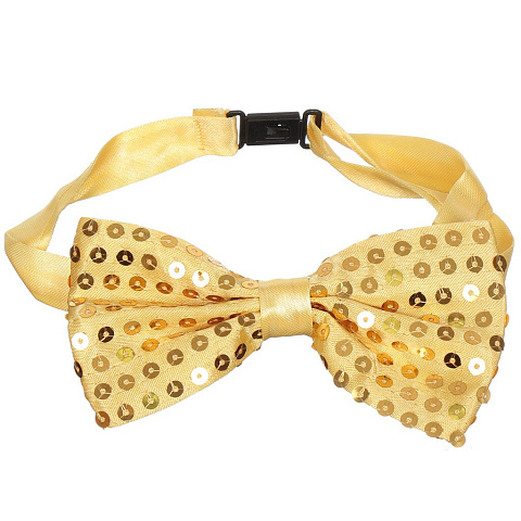 Карнавальный костюм Галстук-бабочка, 10 см, золото, 75509