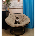 Кресло-качалка Ротанг, 115х100х94 см, натуральный ротанг, подушка, 120 кг, 23/01В - фото 6