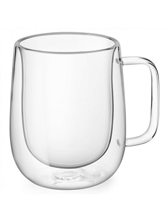 Кружка стекло, 300 мл, Dopio, двойные стенки, Apollo, DOP-300, бесцветная