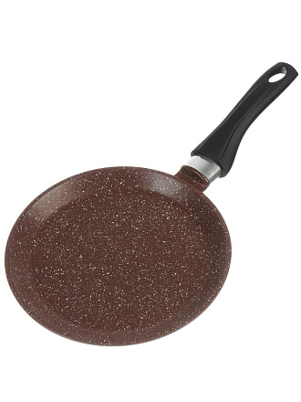 Блинница алюминий, 22 см, антипригарное покрытие, Горница, Шоколад, б221аш, бакелитовая ручка