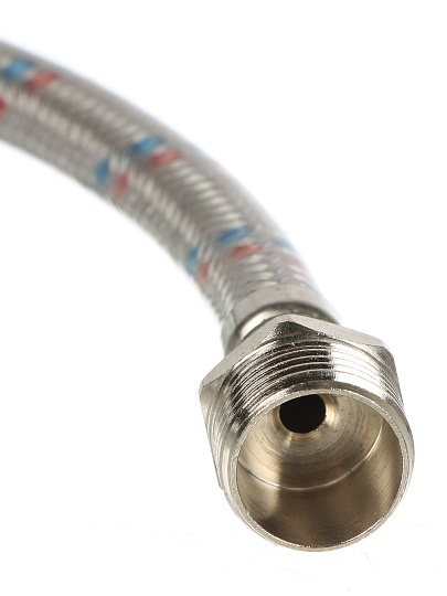 Подводка для воды 1/2"х0.3 м, г-ш, сталь, полимер, Stemix