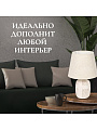 Светильник настольный E14, бежевый, абажур бежевый, Y9-058 - фото 4