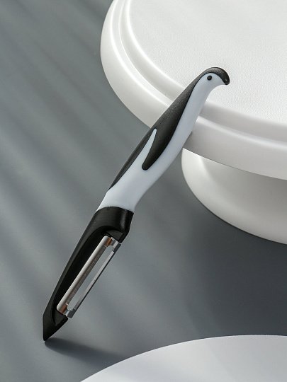 Овощечистка нержавеющая сталь, 18,5 см, рукоятка пластик, Daniks, Y4-9651