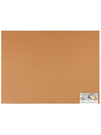 Коврик универсальный, 60х80 см, прямоугольный, EVA, песочный, соты, УК060080
