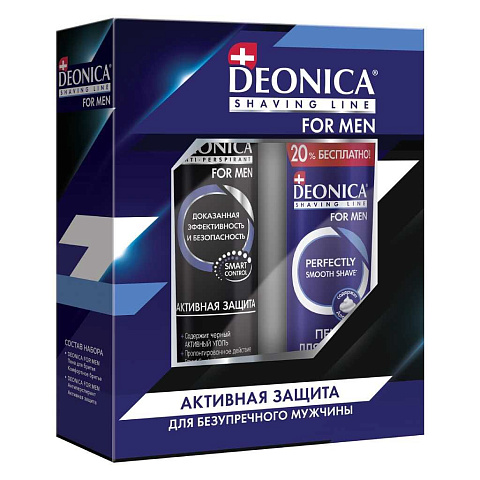 Набор подарочный для мужчин, Deonica, антиперспирант + пена для бритья, 240 мл