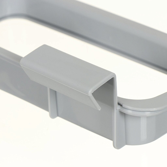 Держатель для пакетов полипропилен, навеска, серый, Spin&amp;Clean, Step, SC4020НК