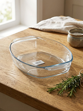 Форма для запекания стекло, 27х39х7 см, 4 л, овальная, Pyrex, Irresistible, 412B000/7044