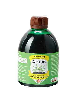 Удобрение Богатырь, для рассады, универсальное, органоминеральное, 300 мл, Лама Торф