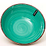 Тарелка суповая, керамика, 18 см, круглая, Аэрография Изумруд, Elrington, 139-23087, изумрудная - фото 2