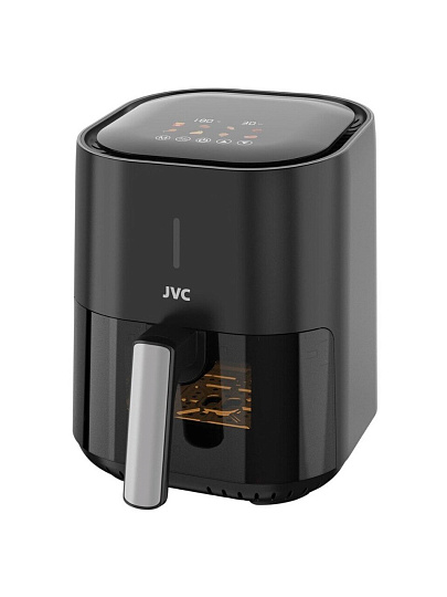 Аэрогриль JVC, JK-MB040, 1500 Вт, антипригарное покрытие, 4.5 л, сенсорное управление, черный с серебром