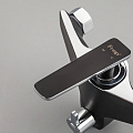 Смеситель для ванны, Frap, с картриджем, черный, F2257 - фото 4