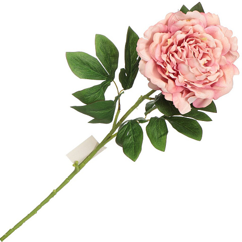Цветок искусственный декоративный Пион, 75 см, розовый, Y3-1547