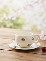 Чайная пара фарфор, 2 пр, 1 перс, 320 мл, Вишенька, В060825 - фото 2
