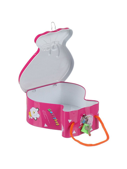 Копилка Moneybag, 15х6 см, металл, A240059, с ключом, в ассортименте
