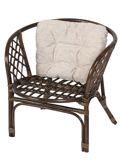 Подушка на спинку кресла Мальдивы, бежевая, к набору 376785