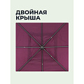 Шатер с москитной сеткой, фиолетовый, 3х3х2.7 м, четырехугольный, усиленный с плотными боковыми шторками, Green Days - фото 12