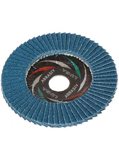 Круг лепестковый торцевой КЛТ1 для УШМ, LugaAbrasiv, диаметр 125 мм, посадочный диаметр 22 мм, зернистость ZK40, шлифовальный