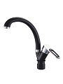 Смеситель для кухни, Эверест, с картриджем, черный, хром, B59-274F - фото 3