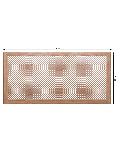 Экран для радиатора, МДФ, 1200х600 мм, дуб скандинавский DE LUXE, Глория, Стильный Дом