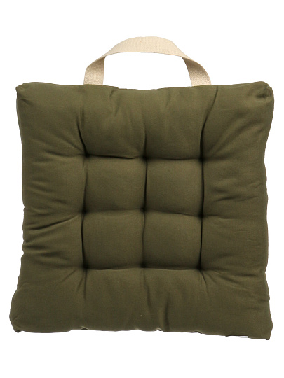 Сиденье мягкое с ручкой 100%пэ, 40х40 см, зеленое, A140079