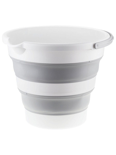 Ведро пластик, 10 л, смоки, хозяйственное, со сливом, складное, Idea, Флекс, М 2413