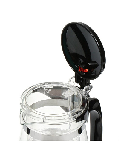 Чайник заварочный стекло, нержавеющая сталь, 0.5 л, с кнопкой, Gung Fu, 004532