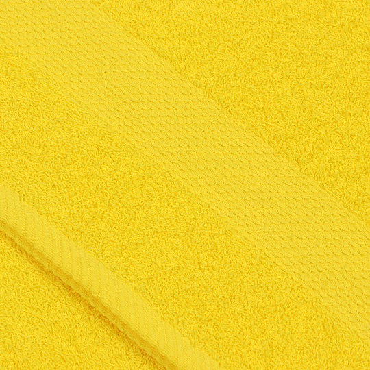Полотенце банное 50х90 см, 100% хлопок, 380 г/м2, Грация, Barkas, желтое, Узбекистан, 386760