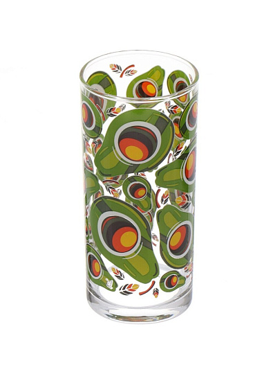 Стакан 300 мл, стекло, 4 шт, Декостек, Авокадус, 148/4-ПП