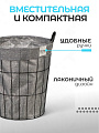 Корзина для хранения белья и вещей, 38х46 см, цилиндрическая, серая, A290115 - фото 3