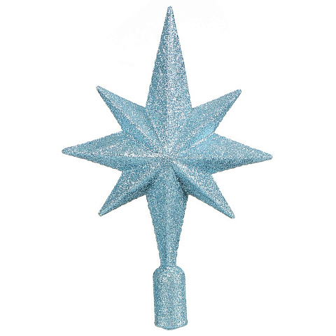 Верхушка на елку Звезда, голубая, 25х16.5 см, SYSDX332159B