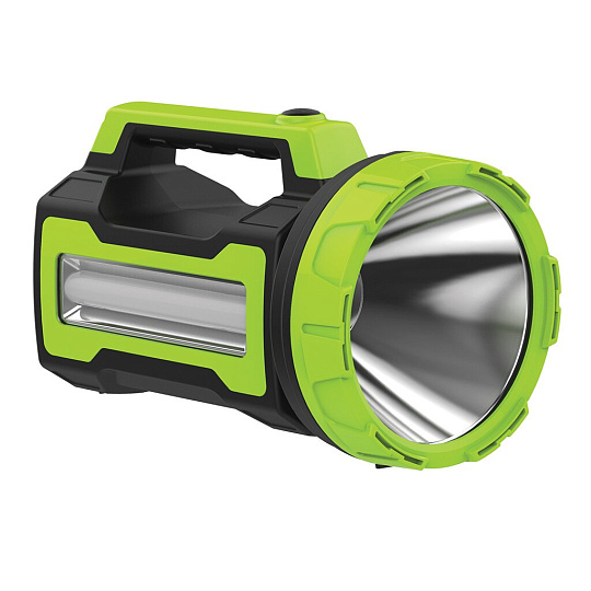 Фонарь ручной, встроенный аккумулятор, прожектор, Космос, Premium, зарядка от сети 220 В, зарядка от бортовой сети автомобиля, ABS-пластик
