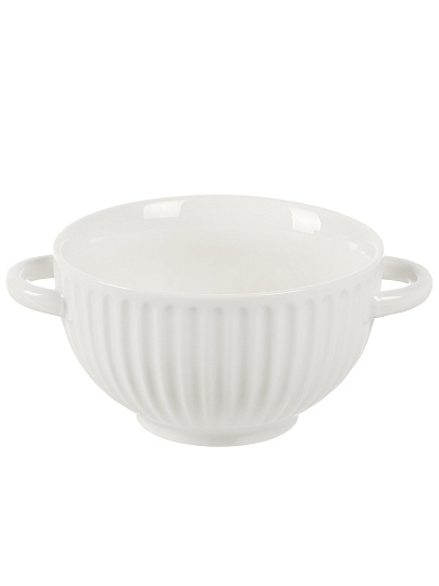 Бульонница фарфор, 650 мл, с ручкой, ТМ Глория, 202352