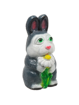Фигурка садовая Кролик с ромашкой, 14х31 см, гипс, 374