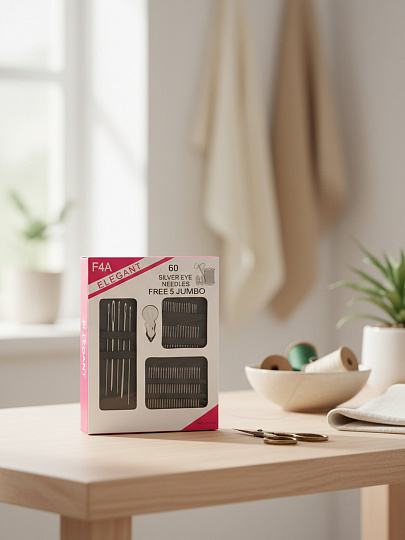 Набор игл 60 предметов, швейный, Y4-11579