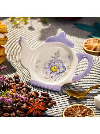 Подставка для чайных пакетиков, доломит, фигурная, Daniks, Флорина