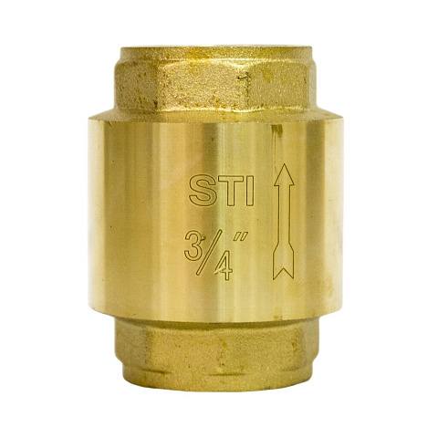 Клапан обратный 3/4", г-г, шток пвх, STI