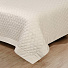 Текстиль для спальни евро, покрывало 230х250 см, 2 наволочки 50х70 см, 70% вискоза, 30% хлопок, Sofi De Marko, Арагорн, молоко, Пок-А1б-230х250 - фото 3