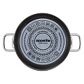 Кастрюля эмалированная сталь, 4 л, с крышкой, крышка стекло, Appetite, Maison, 1SD205S, черная, индукция - фото 5