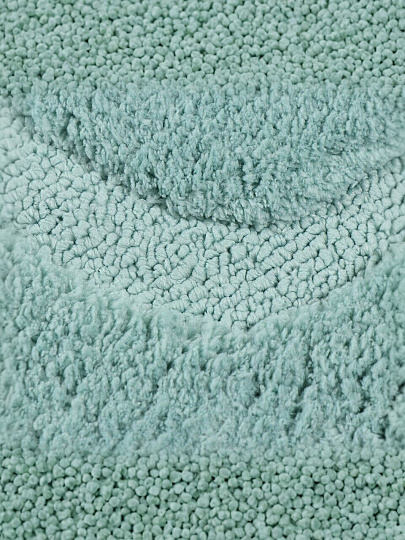 Коврик для ванны, 0.5х0.8 м, полиэстер, серо-голубой, Альпака, Y11-3