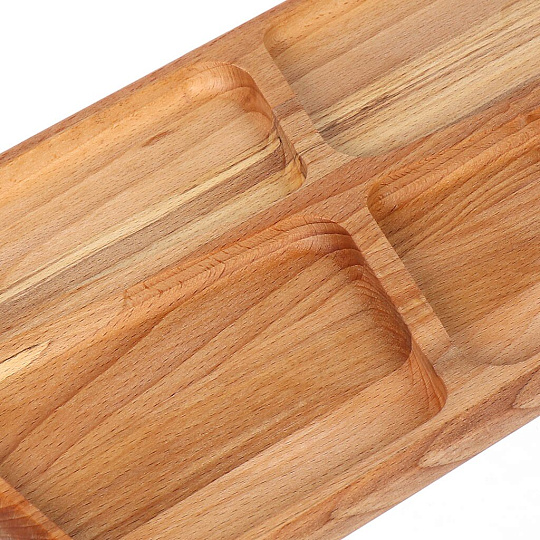 Менажница дерево, 40х20х2 см, 4 отсека, 2К-013wd