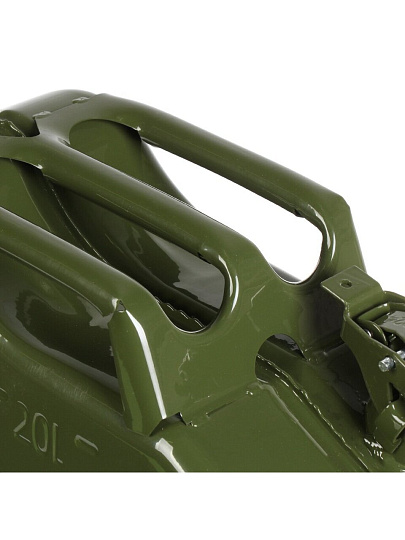 Канистра сталь, для топлива, 20 л, прямоугольная, вертикальная, крышка с фиксатором, Павловская заря